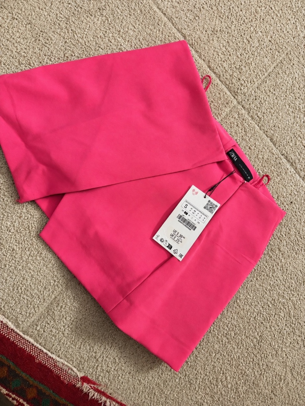 Zara Hot Pink Wrap Skort – Size S